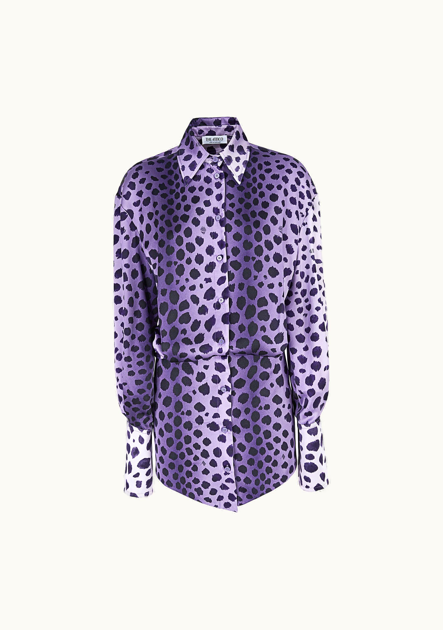 The Attico The Attico ''Silvye'' Purple Mini Dress