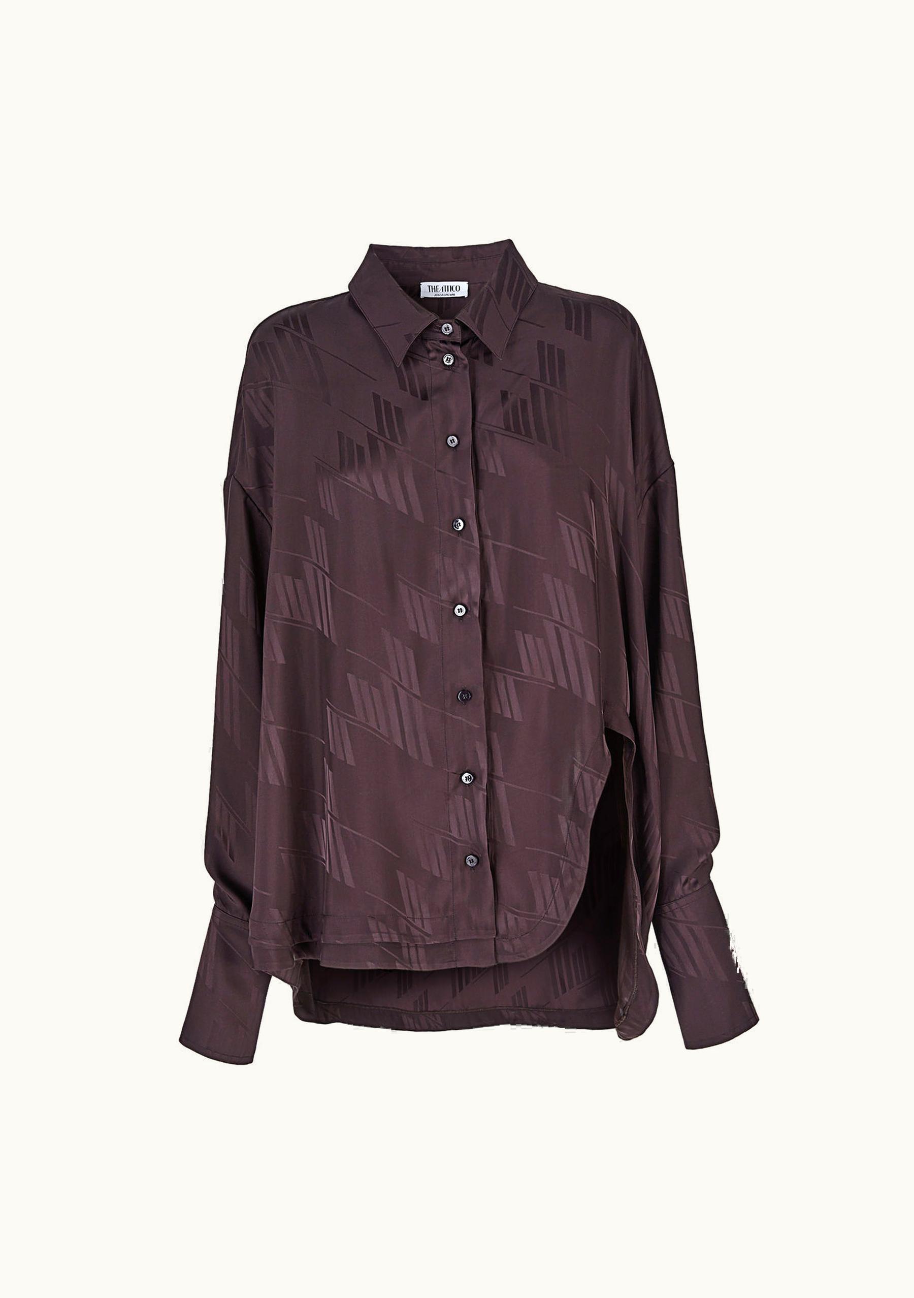 The Attico The Attico ''Kota'' Dark Brown Shirt
