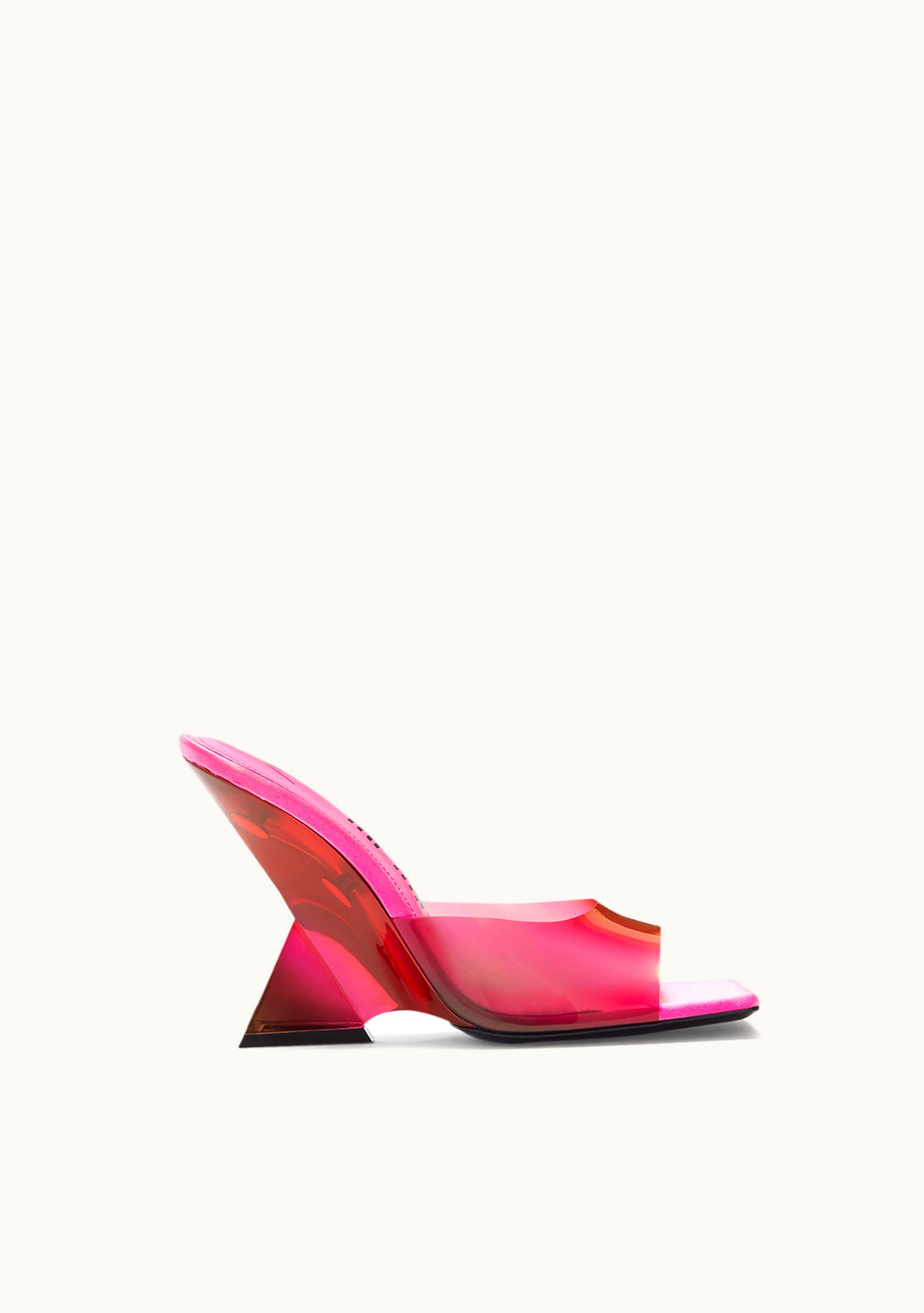 The Attico The Attico ''Cheope'' Red, Fuchsia And Black Degradè Mule