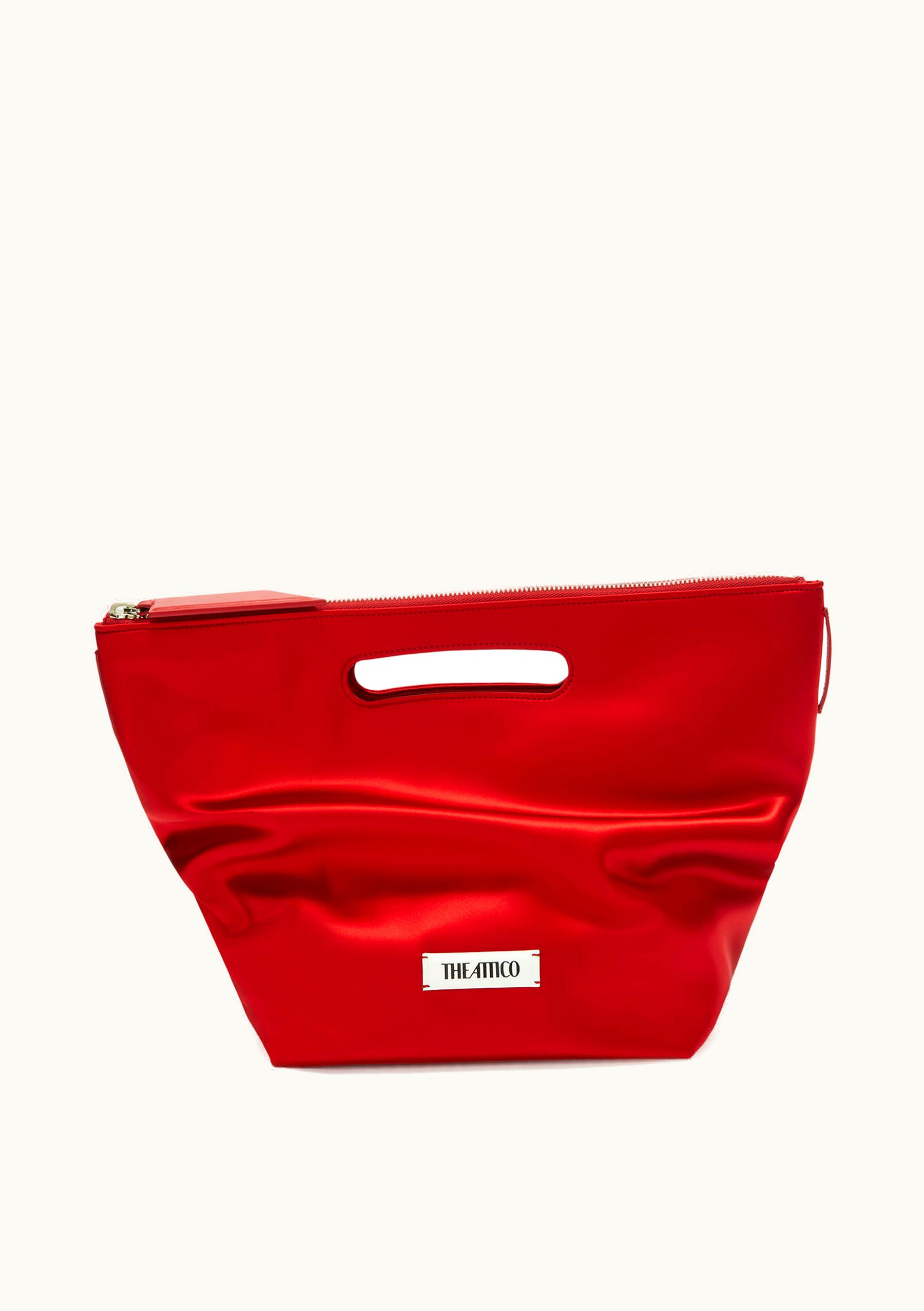 The Attico The Attico ''Via Dei Giardini 30'' Vibrant Red Tote Bag