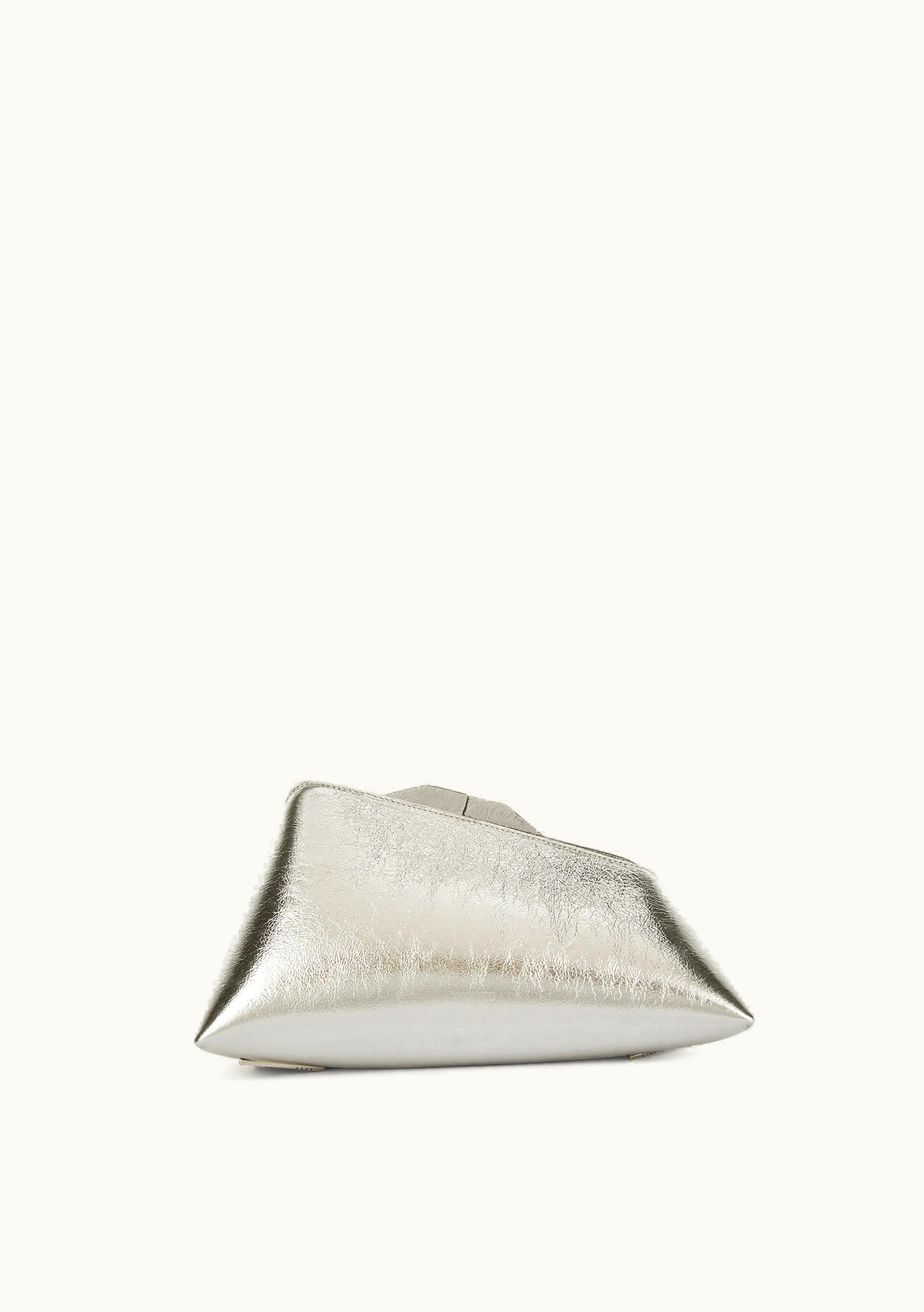 The Attico The Attico ''8.30PM'' Silver Oversized Clutch