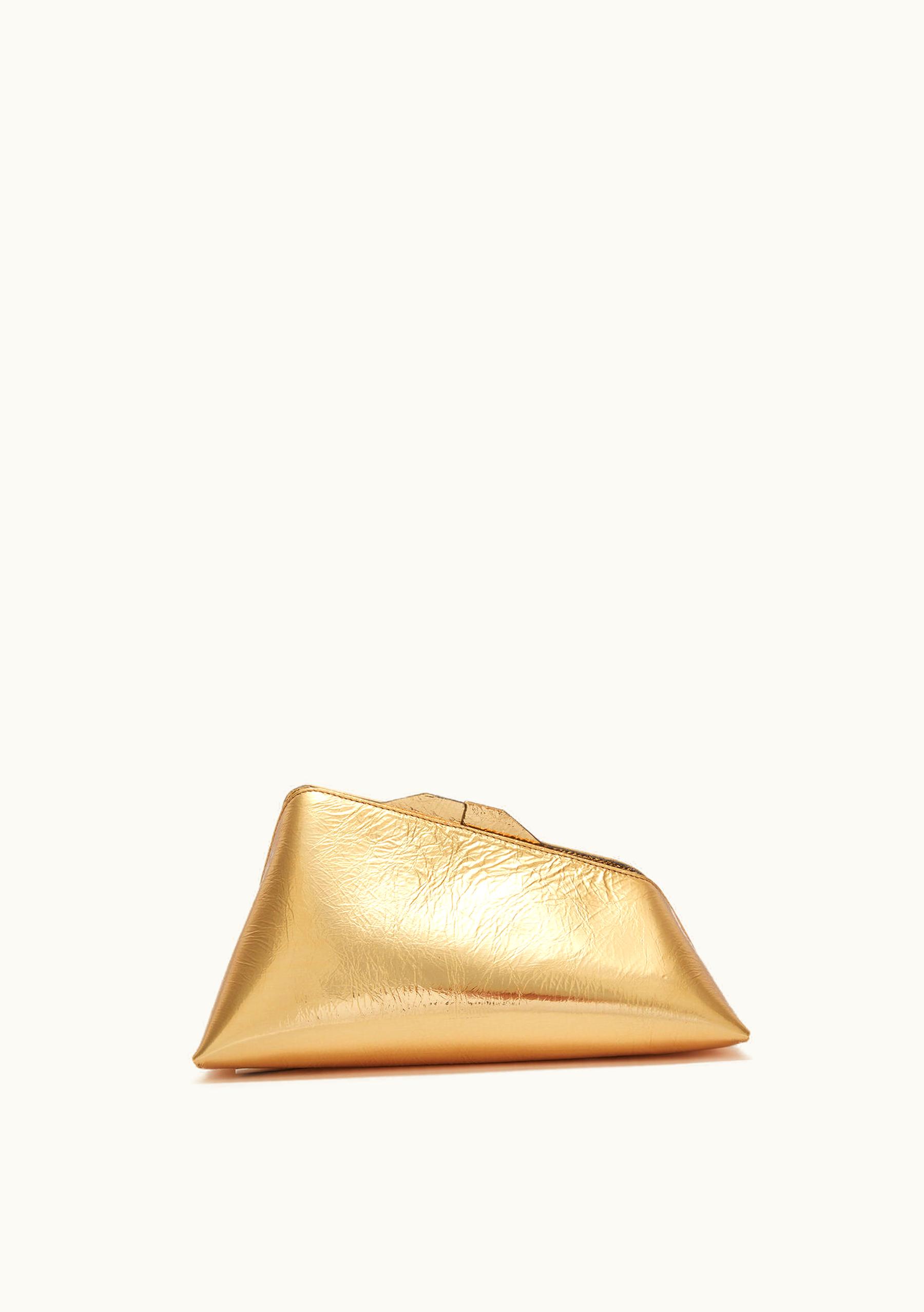The Attico The Attico ''8.30PM'' Gold Oversized Clutch