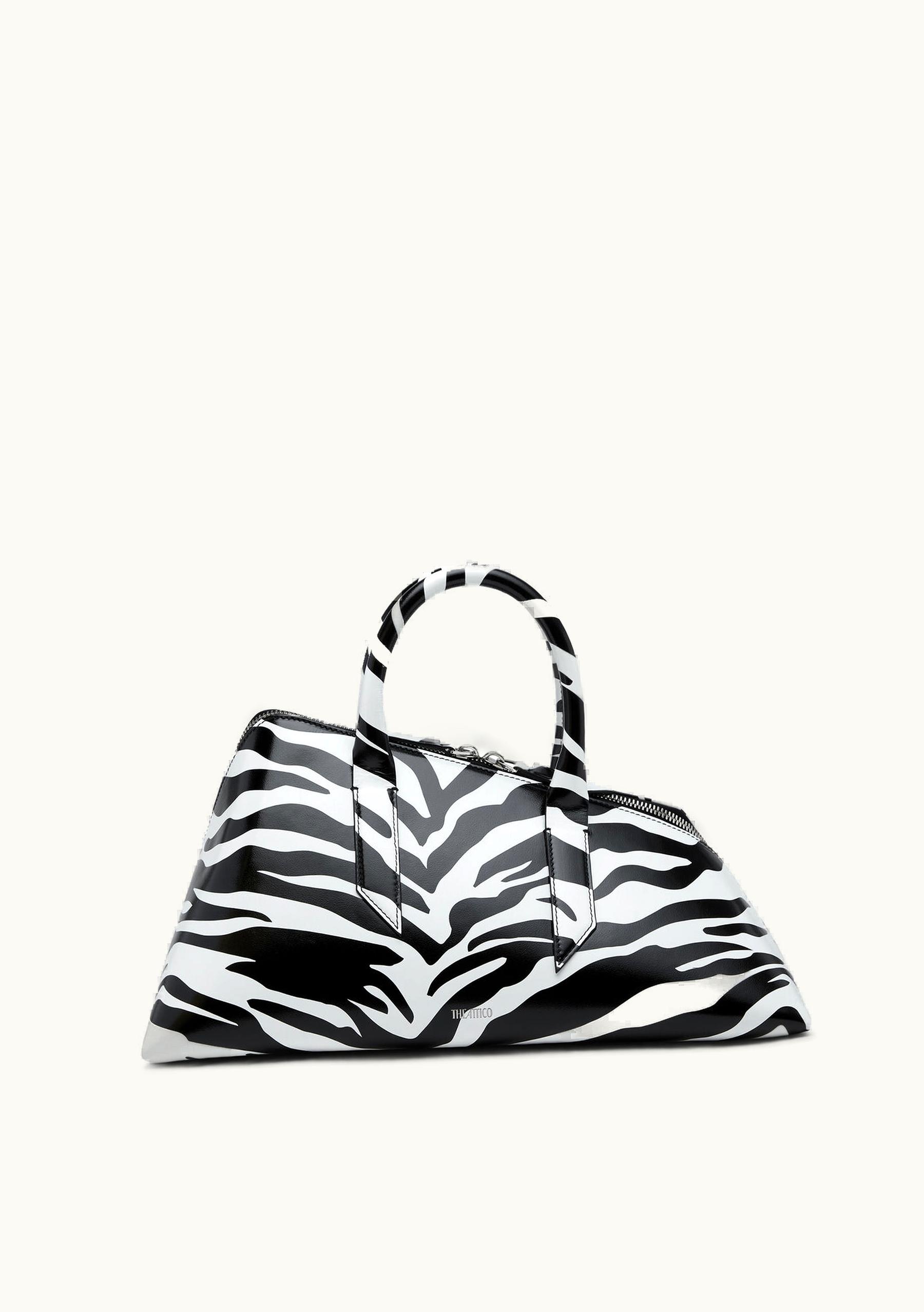 The Attico The Attico ''24H'' Black And White Top Handle