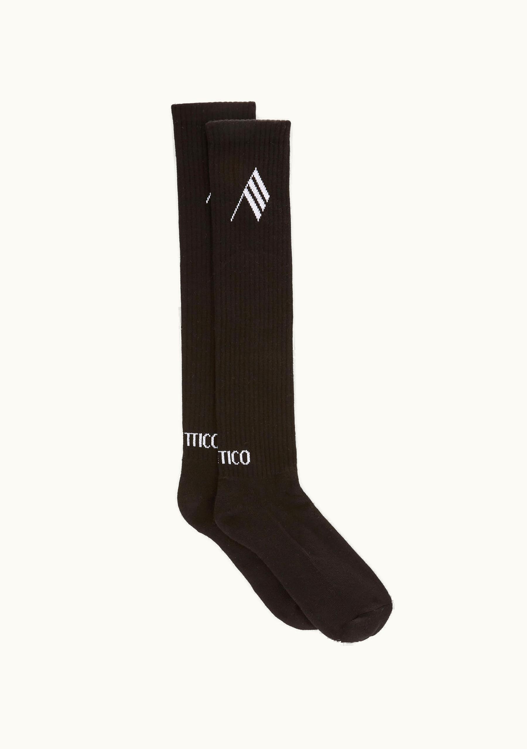 The Attico The Attico Black And White Long Length Socks
