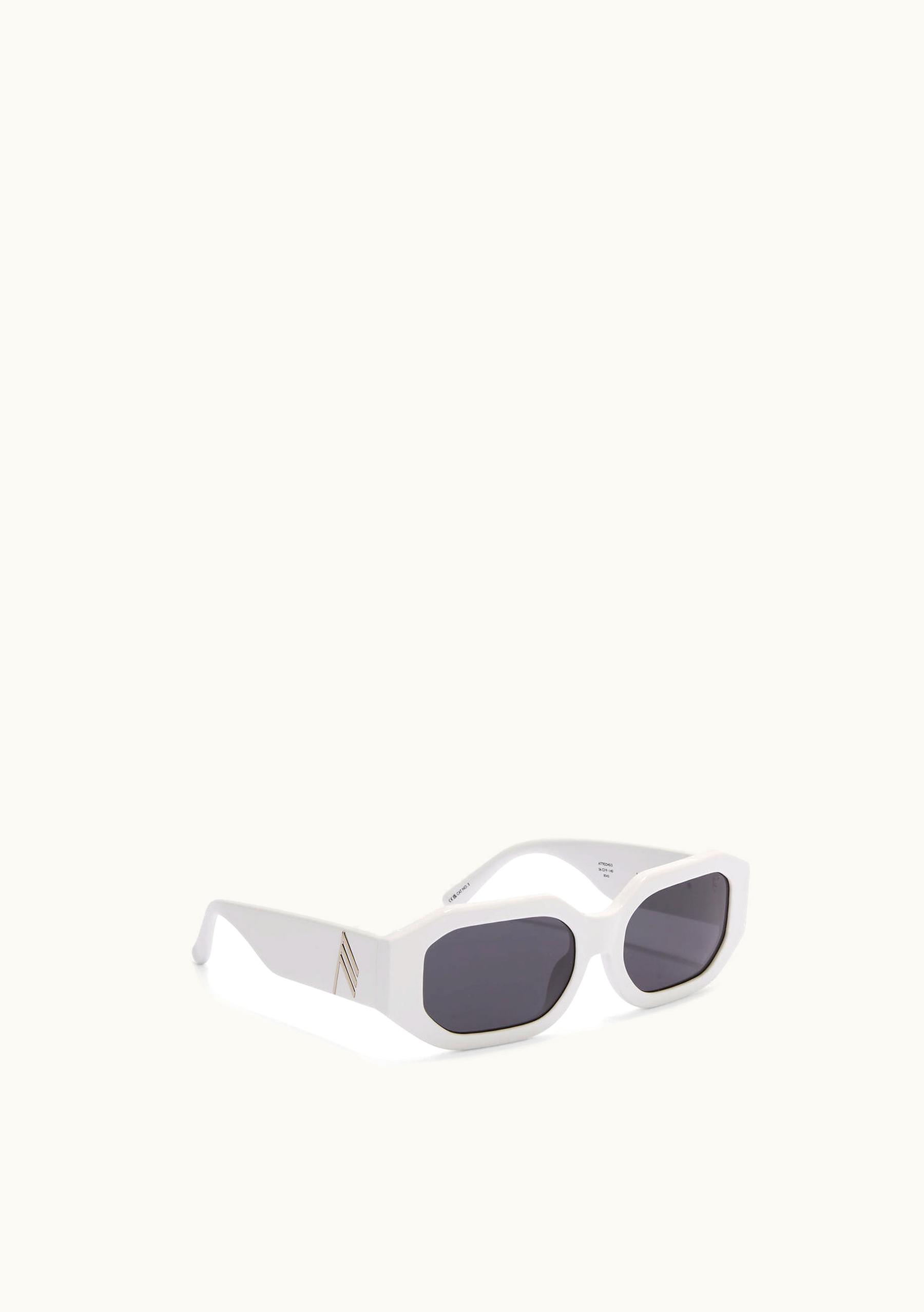 The Attico The Attico ''Blake'' White Sunglasses