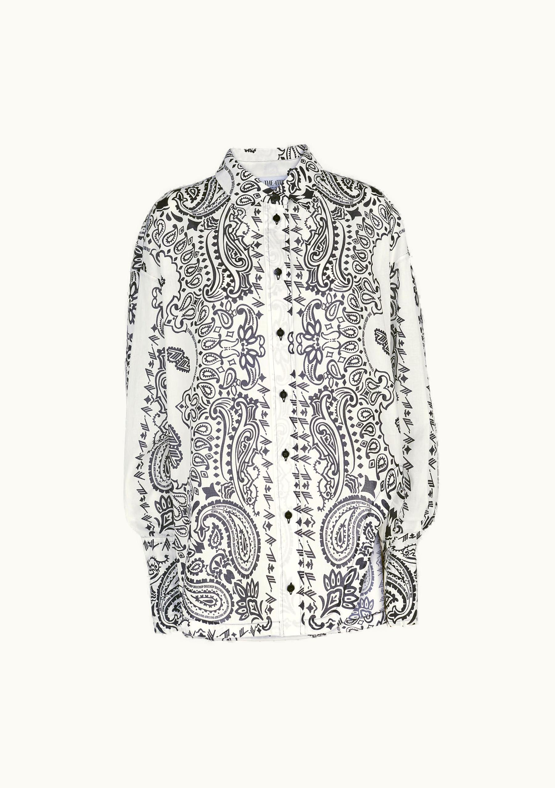 The Attico The Attico White And Black Shirt