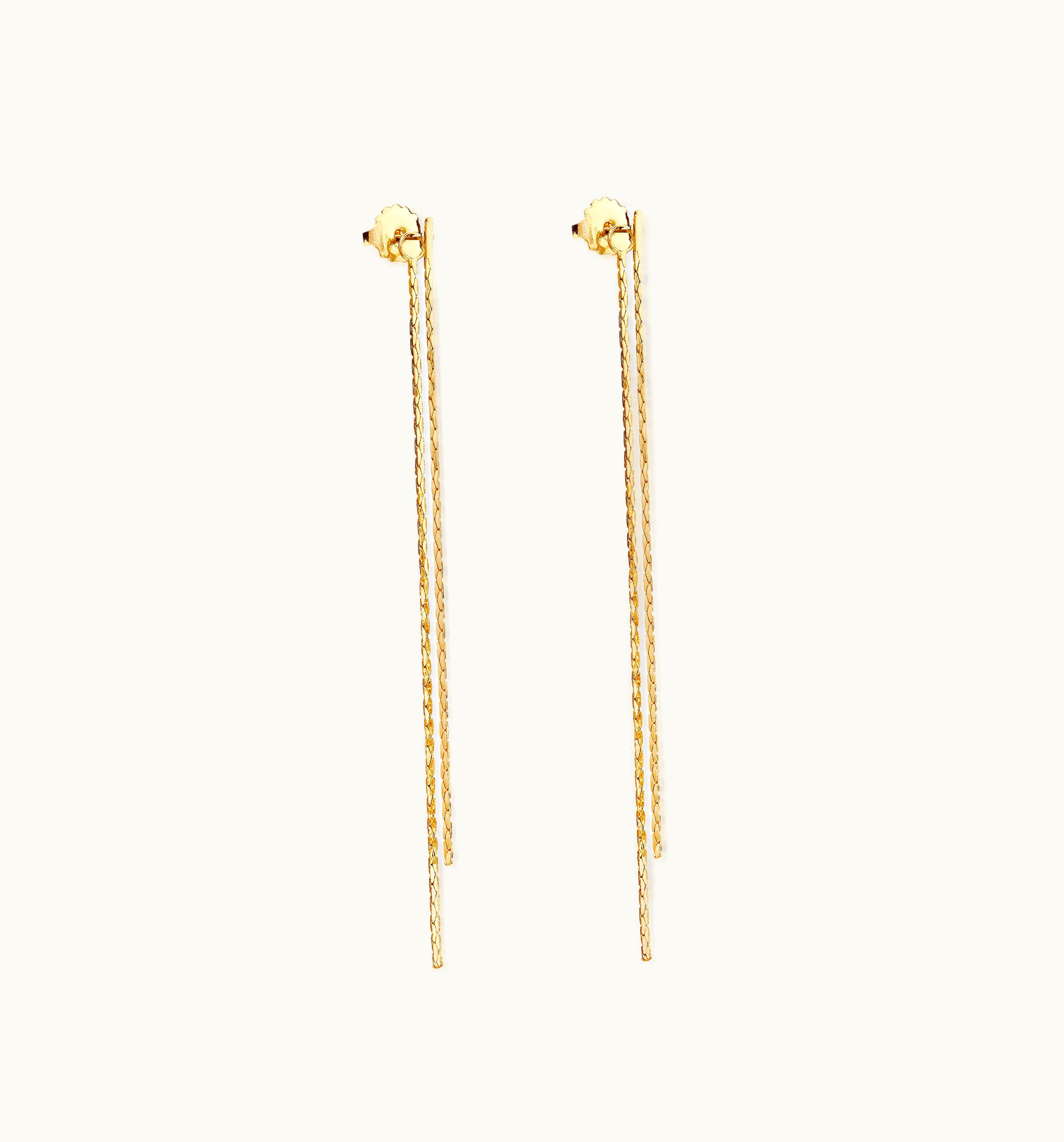 Anissa Kermiche Anissa Kermiche Two Line Tassel Earrings
