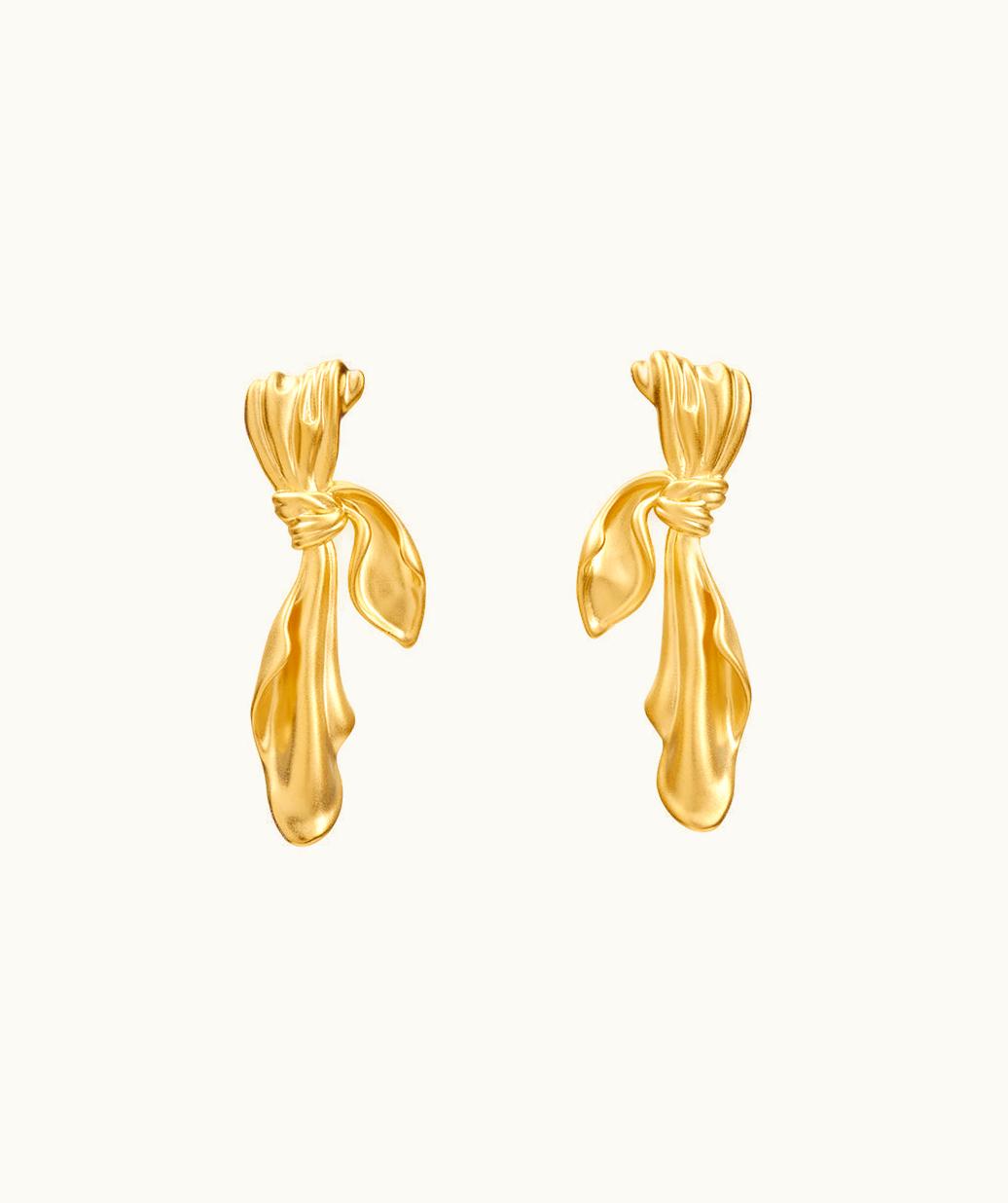 Anissa Kermiche Anissa Kermiche Gilded Cloth Earrings (gold)