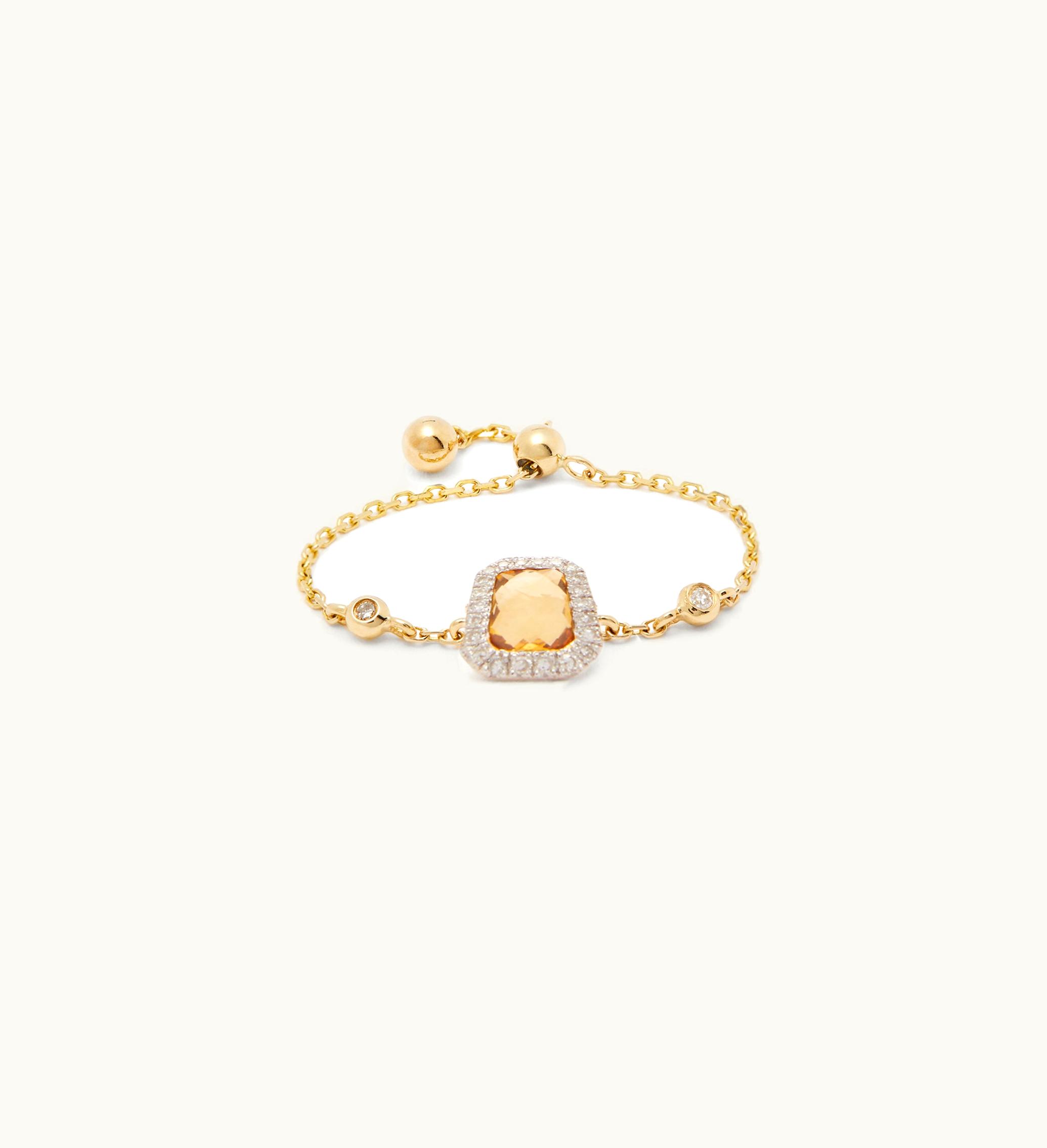 Anissa Kermiche Anissa Kermiche Square Citrine Ring