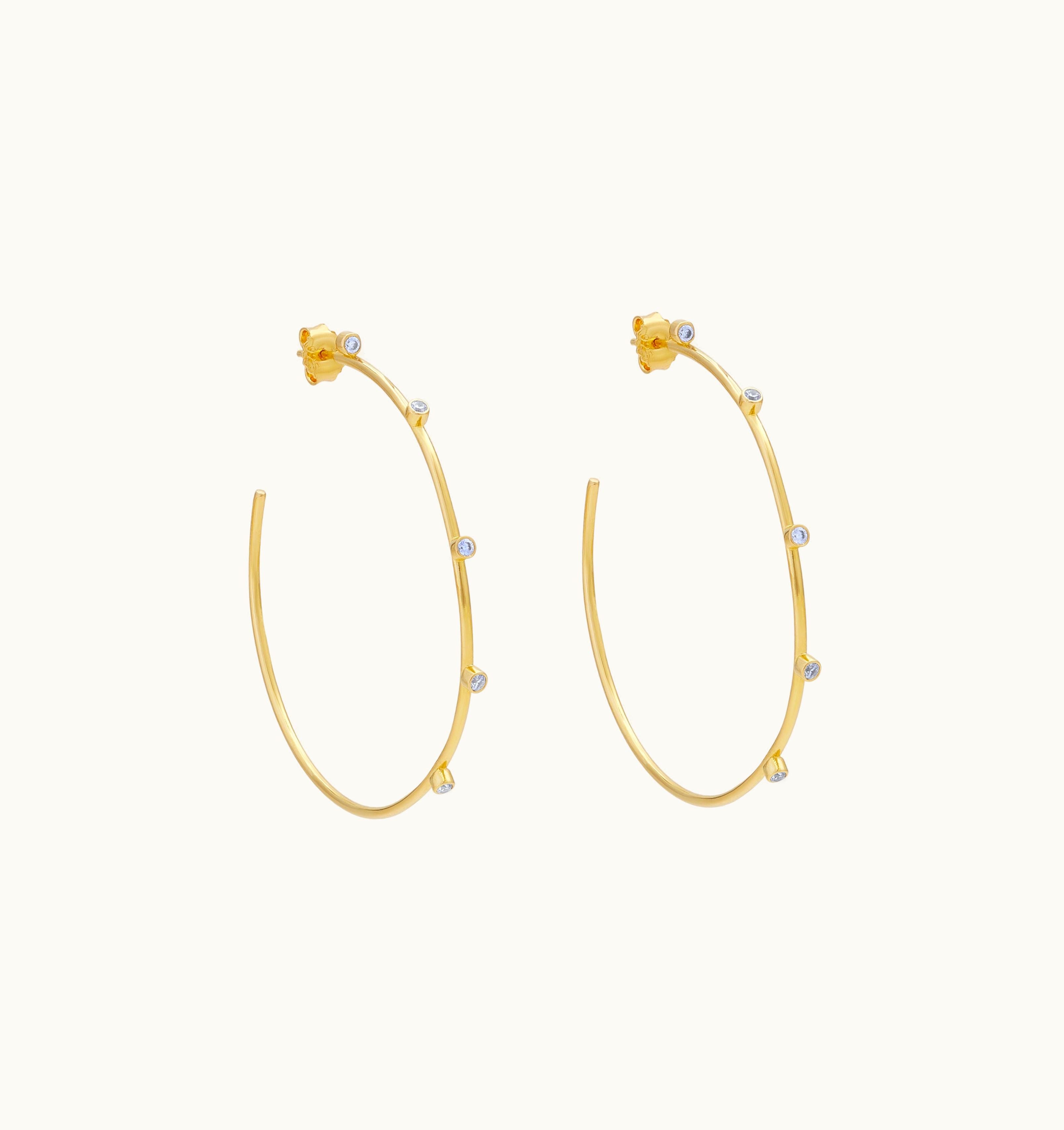 Anissa Kermiche Anissa Kermiche Razzle Dazzle Hoop Earrings