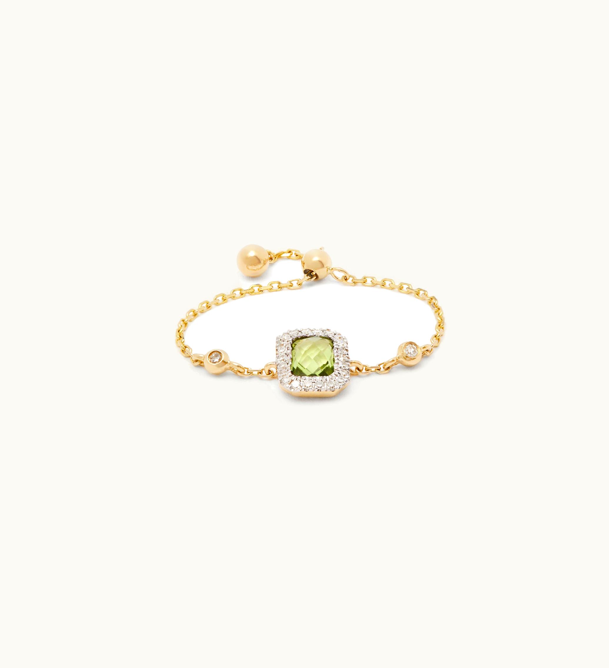 Anissa Kermiche Anissa Kermiche Square Peridot Ring