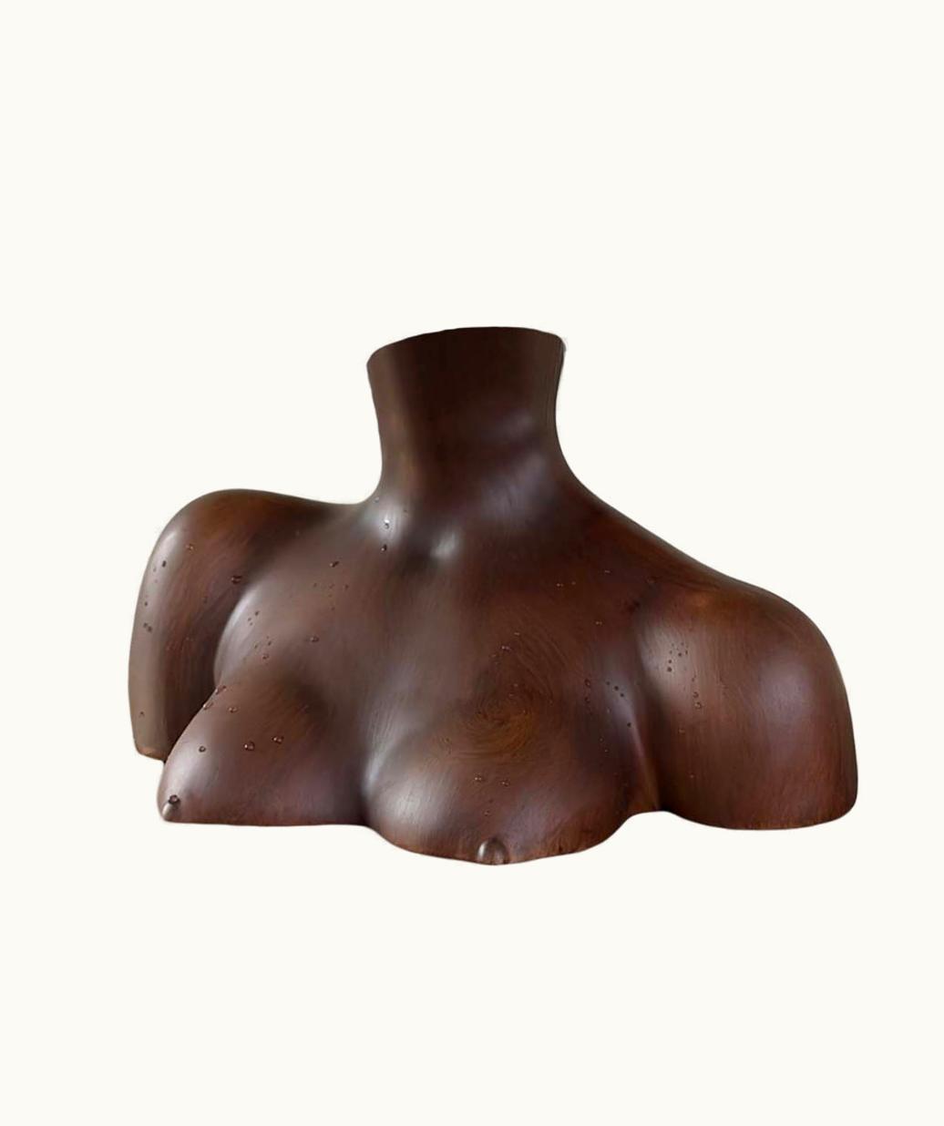 Anissa Kermiche Anissa Kermiche Breast Friend Vase (wooden Effect) | PRE-ORDER