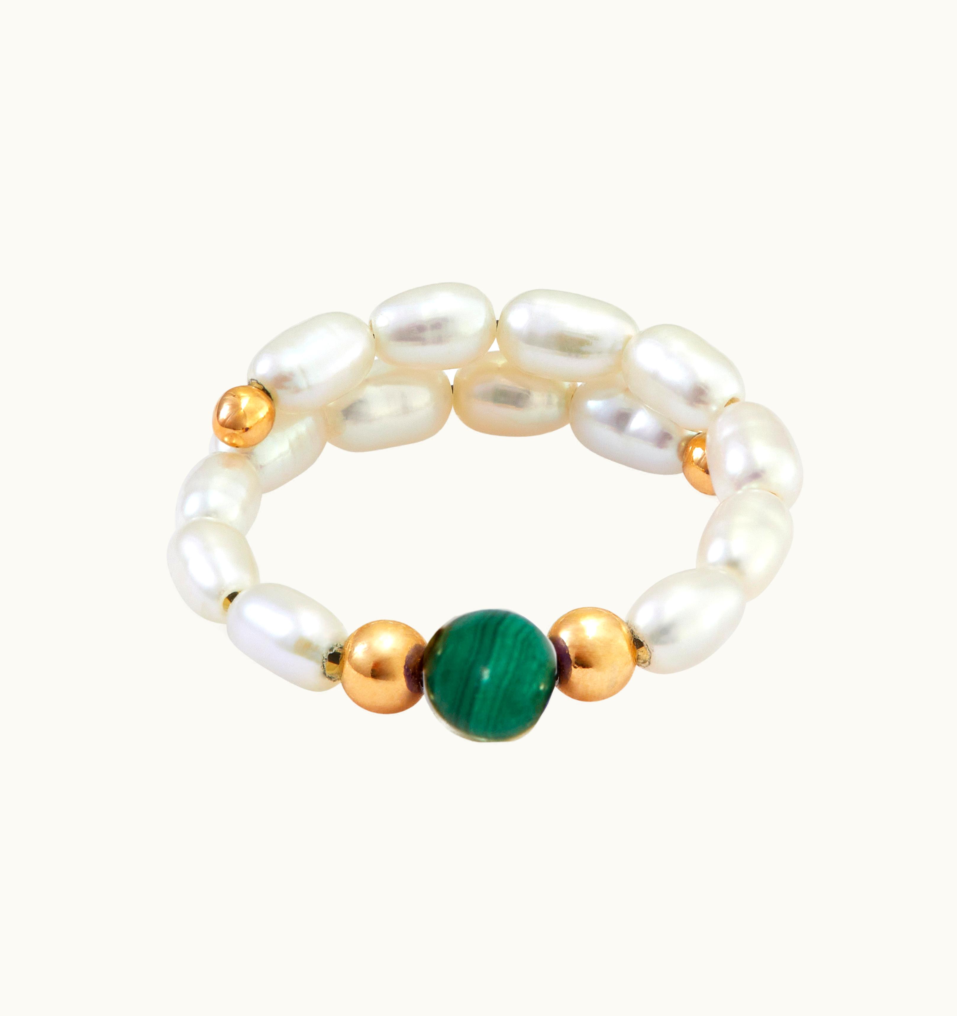 Anissa Kermiche Anissa Kermiche Malachite Pearl Ring