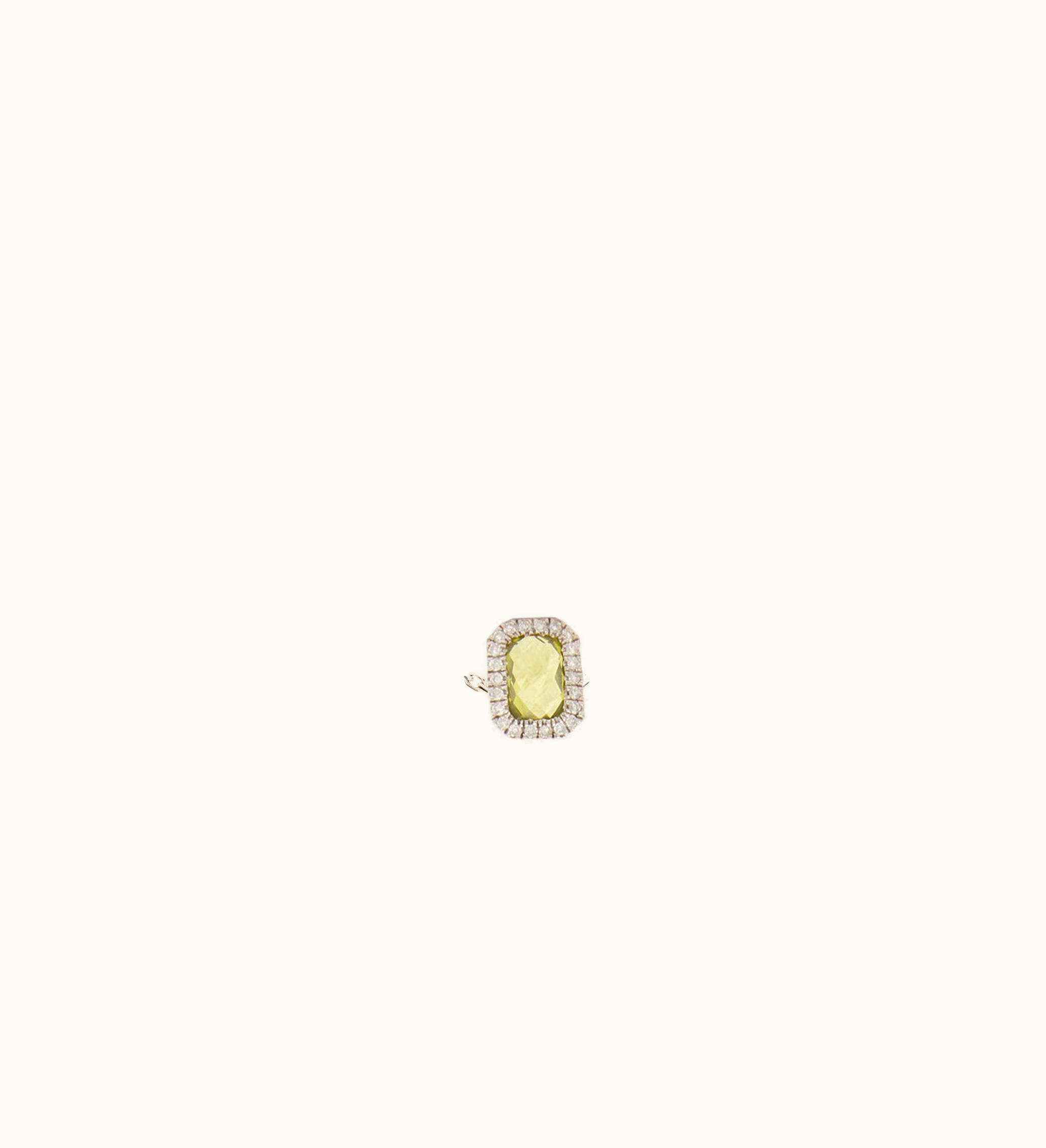 Anissa Kermiche Anissa Kermiche Square Peridot Necklace