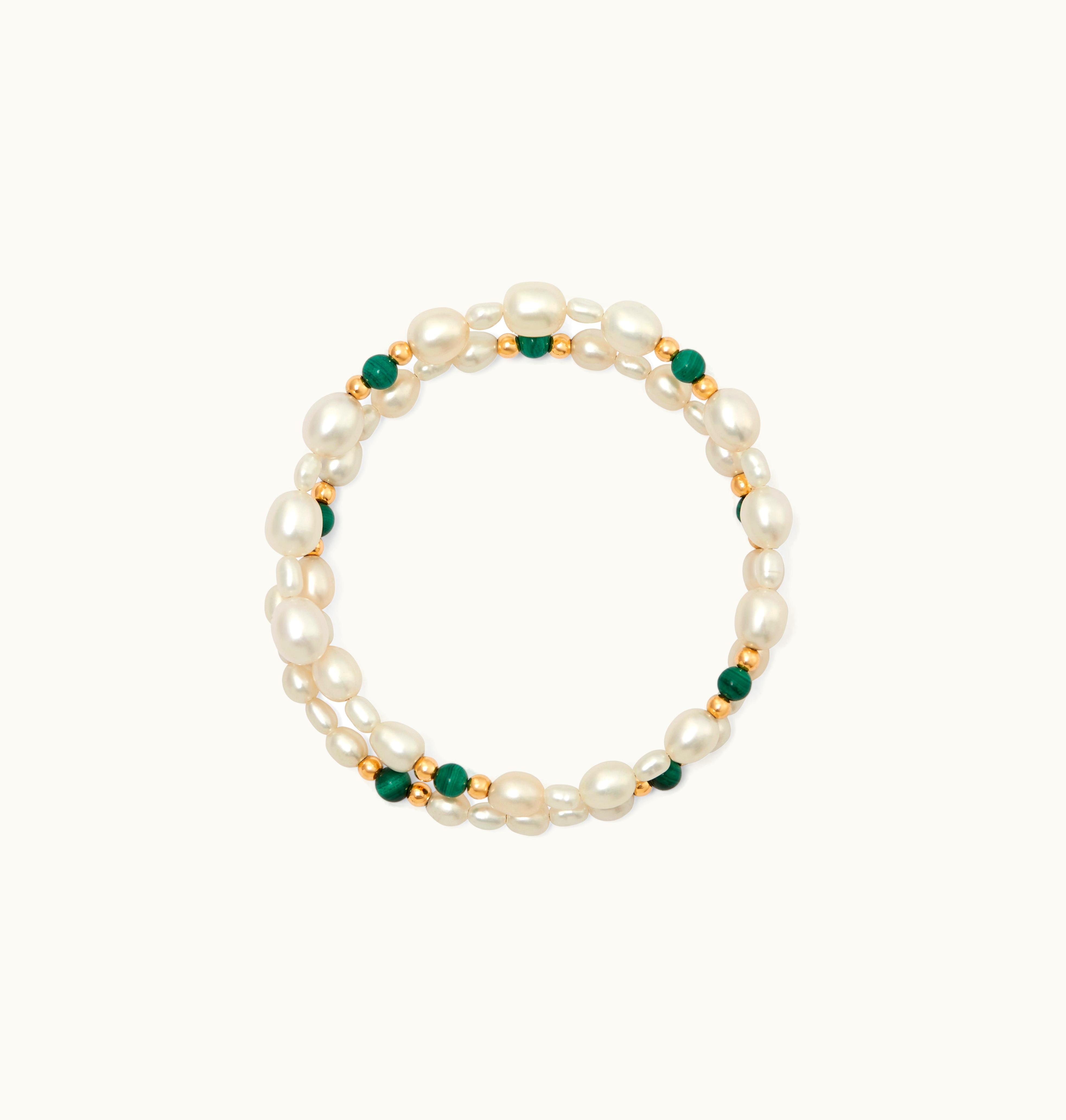 Anissa Kermiche Anissa Kermiche Malachite Pearl Bracelet