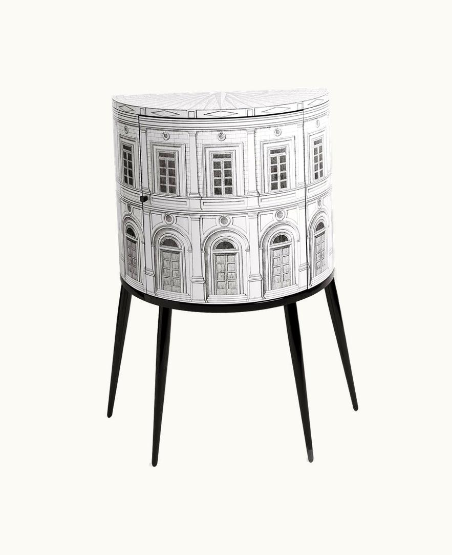 Fornasetti Fornasetti Console Architettura In White / Black