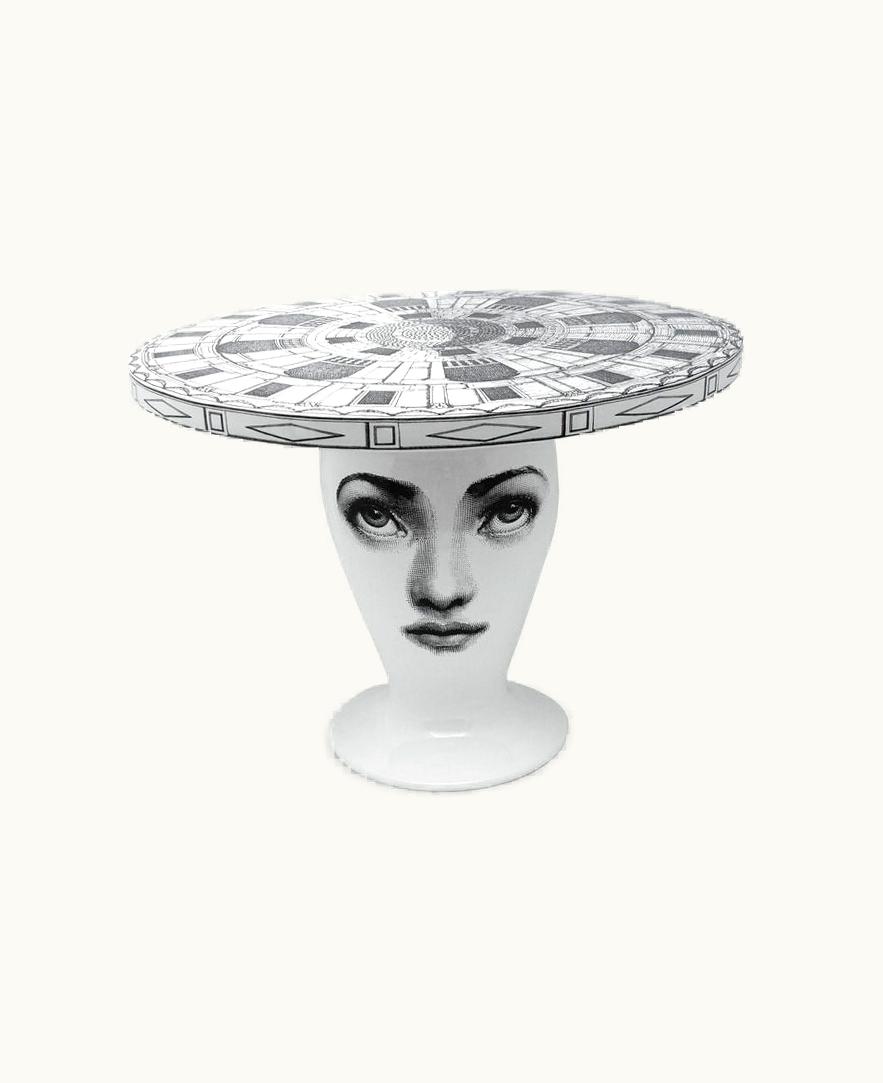 Fornasetti Fornasetti Table Architettonico In White / Black