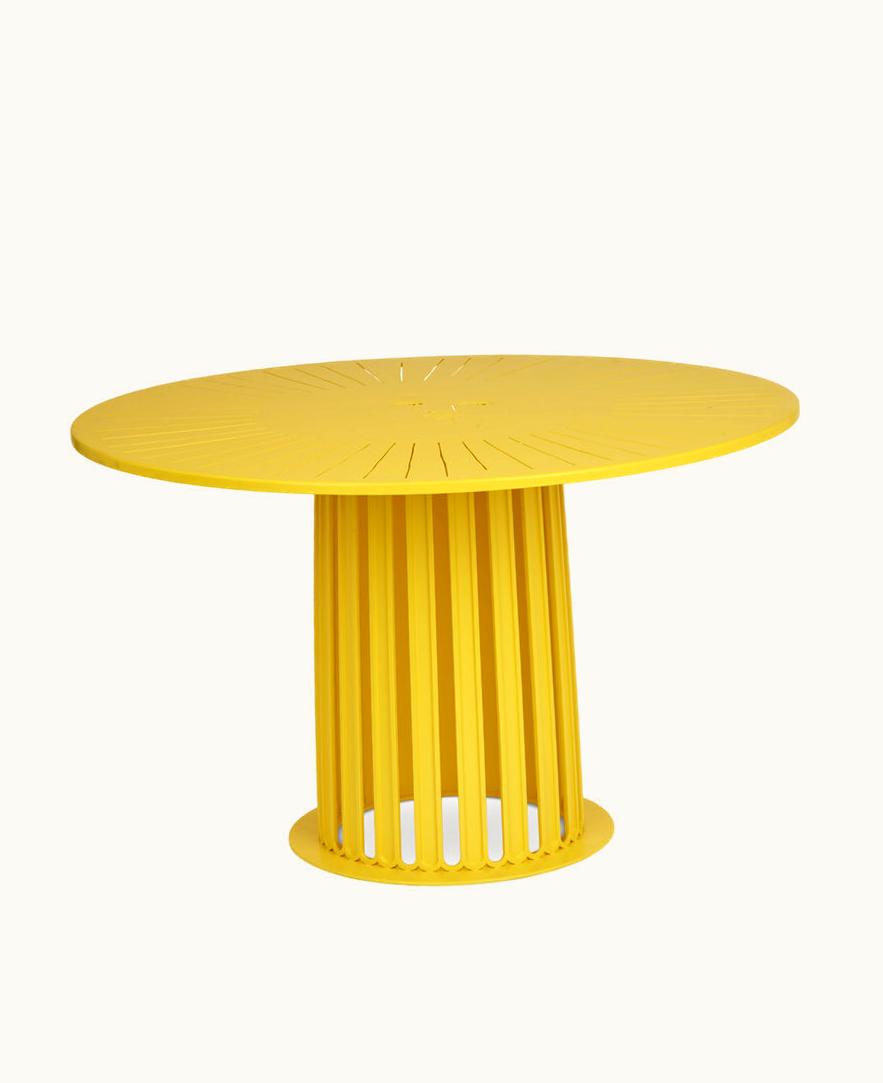 Fornasetti Fornasetti Outdoor Table Ara Solis In Yellow M21E002FOR22GIA