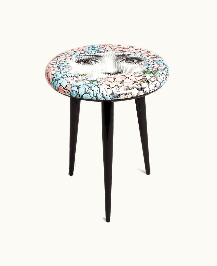 Fornasetti Fornasetti Stool Ortensia In Multicolour