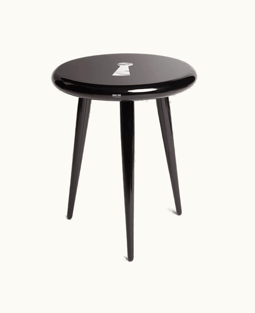 Fornasetti Fornasetti Stool Serratura In White / Black