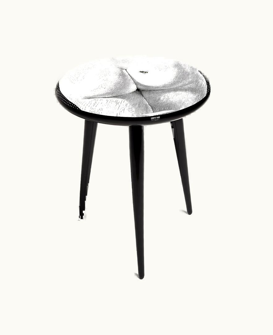 Fornasetti Fornasetti Stool Bee On My Back Colour In White / Black