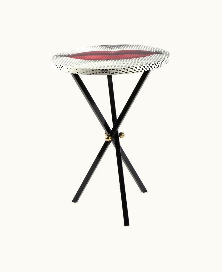 Fornasetti Fornasetti Coffee Table Bocca In White / Black / Red M17Y005TNFOR22ROS