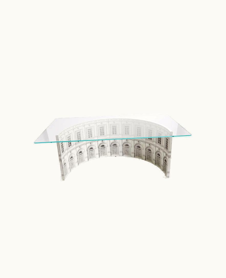 Fornasetti Fornasetti Amphitheatre Table Architettura In White / Black