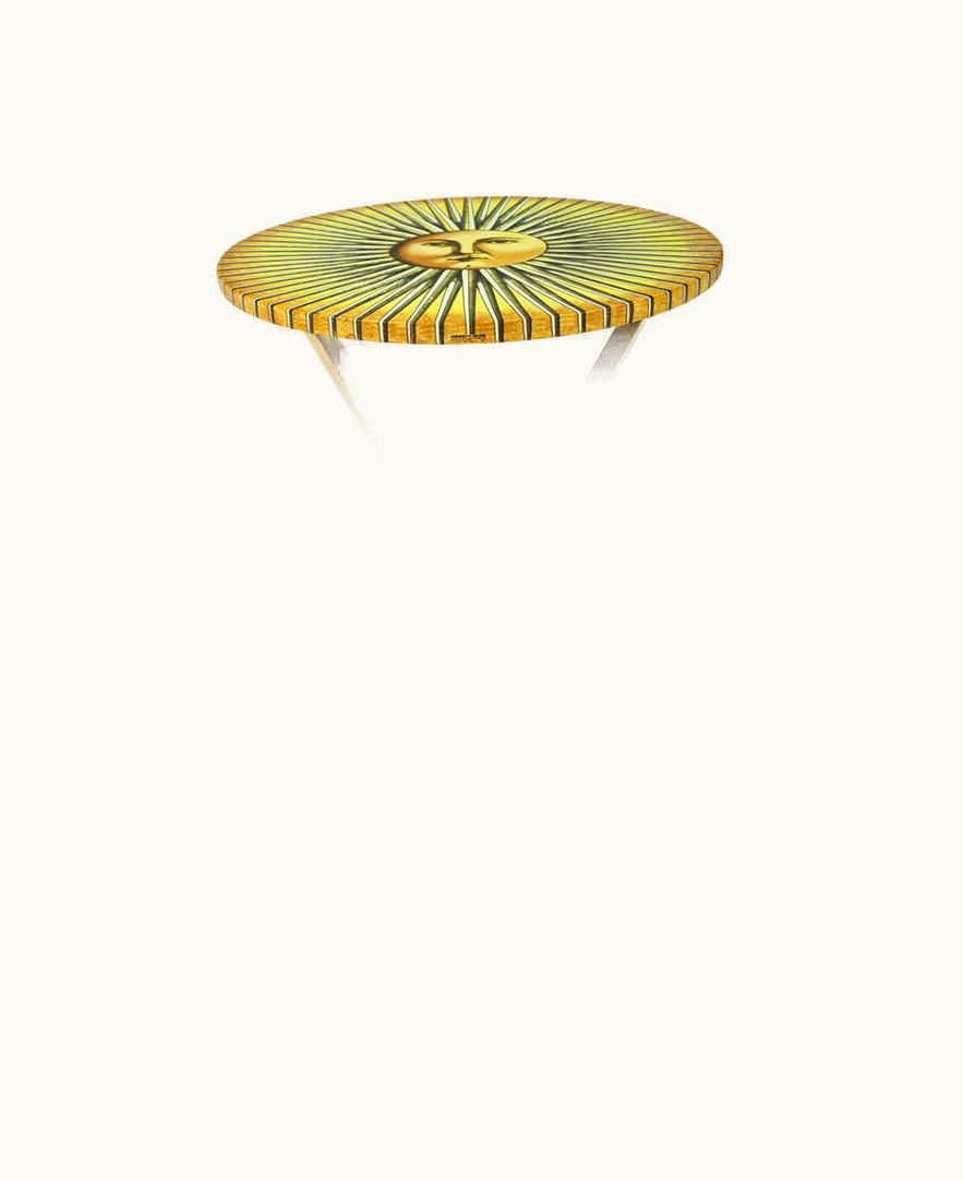 Fornasetti Fornasetti Coffee Table Sole Splendente In Yellow / Black