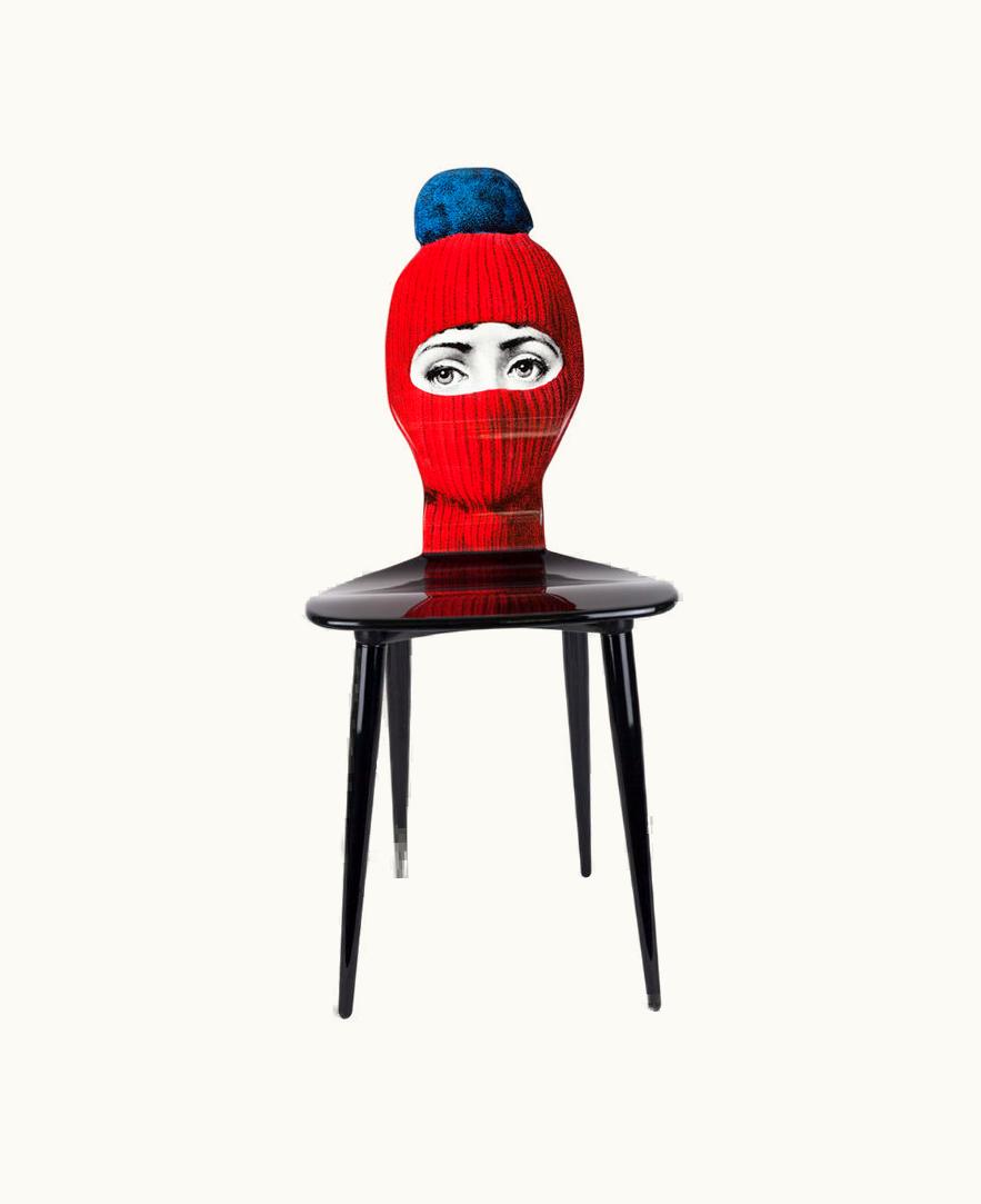 Fornasetti Fornasetti Chair Lux Gstaad In Red / Blue / Black