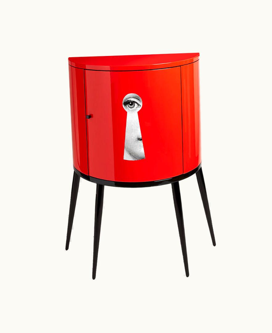 Fornasetti Fornasetti Console Serratura In White / Black / Red M51Y001FOR21ROS