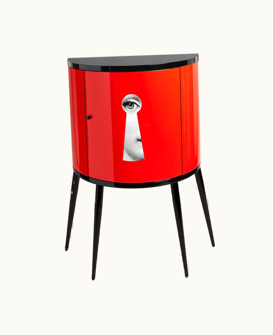 Fornasetti Fornasetti Console Serratura In White / Black / Red M51Y002FOR21ROS