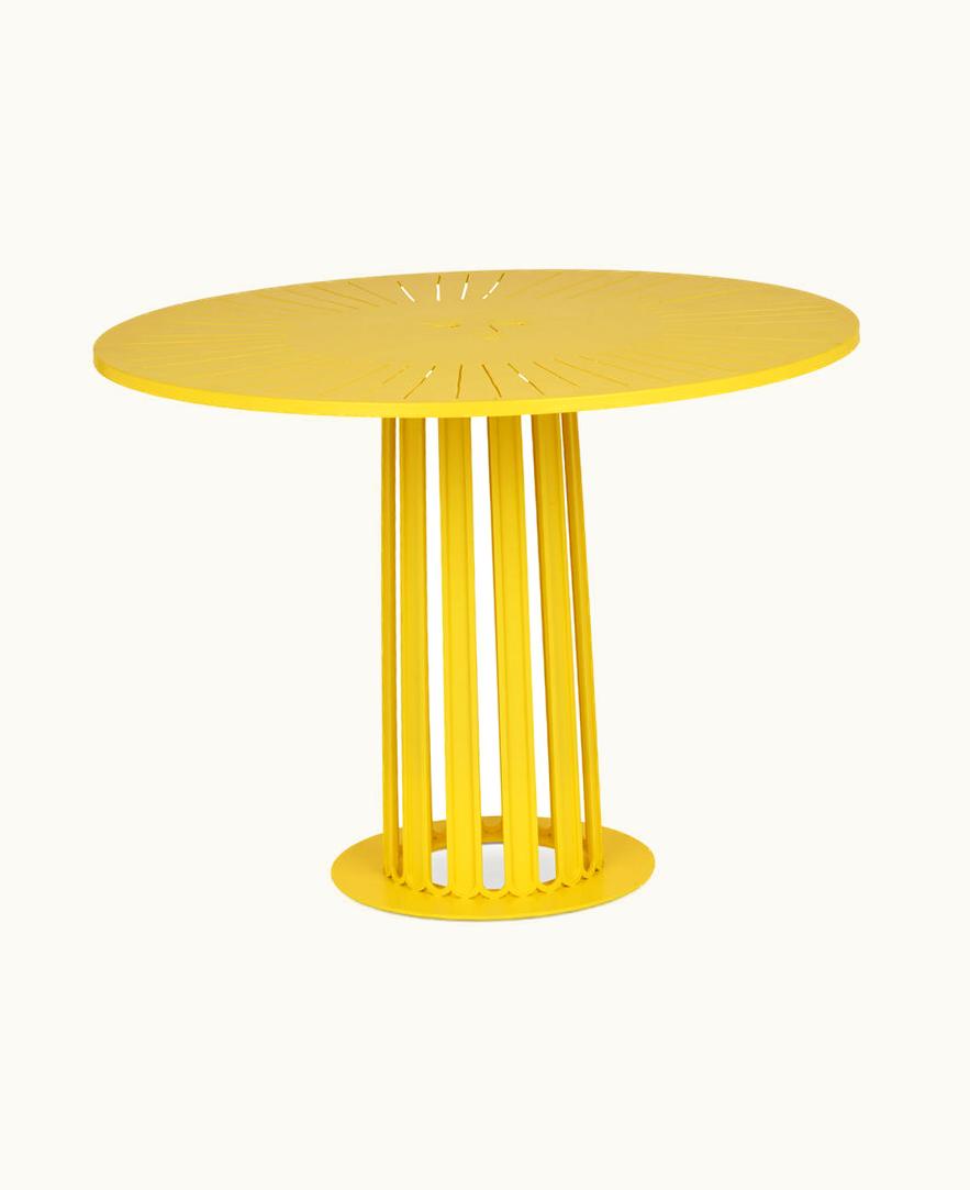 Fornasetti Fornasetti Outdoor Table Ara Solis In Yellow M20E002FOR22GIA