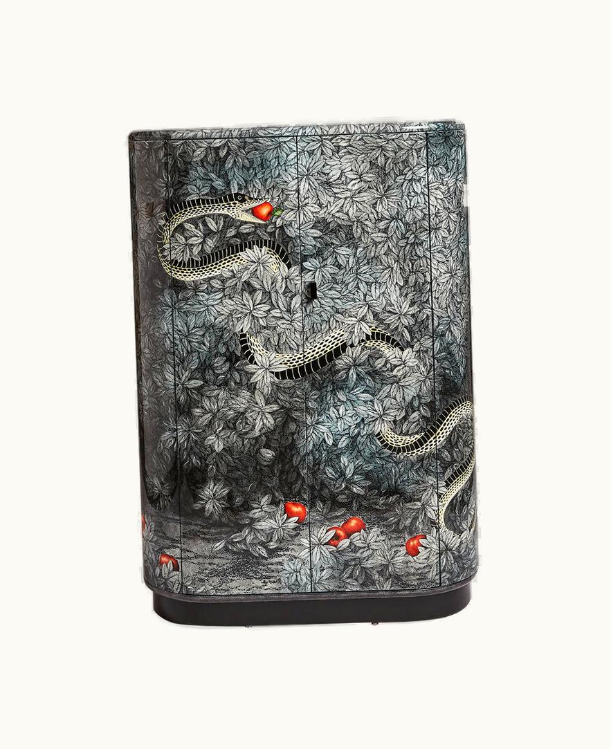 Fornasetti Fornasetti Curved Cabinet Peccato Originale In Multicolour