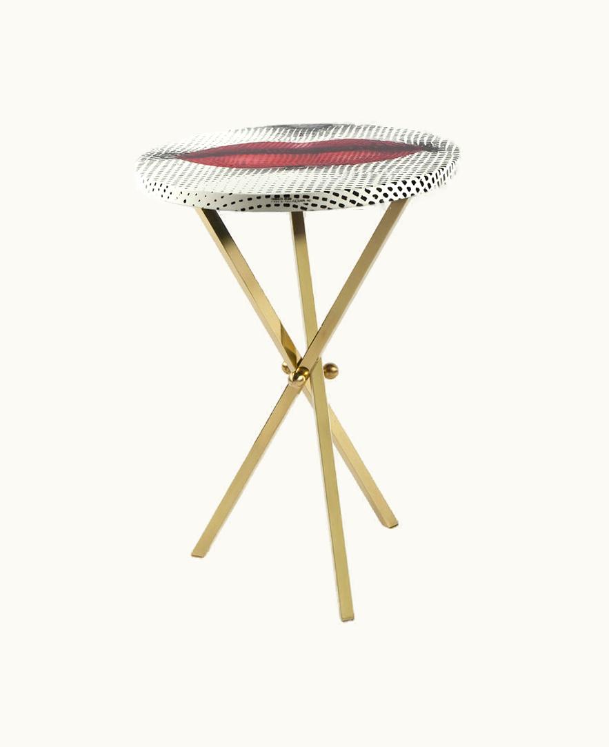 Fornasetti Fornasetti Coffee Table Bocca In White / Black / Red M17Y005TOFOR22ROS