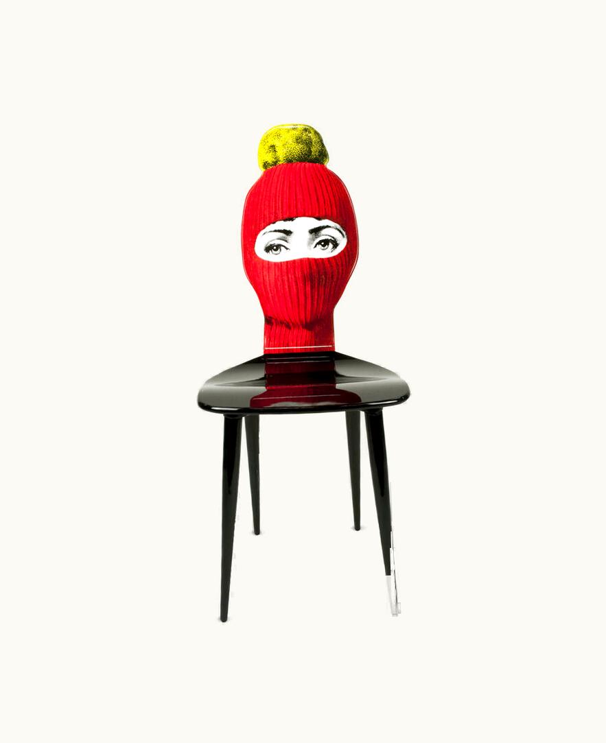 Fornasetti Fornasetti Chair Lux Gstaad In Red / Yellow / Black