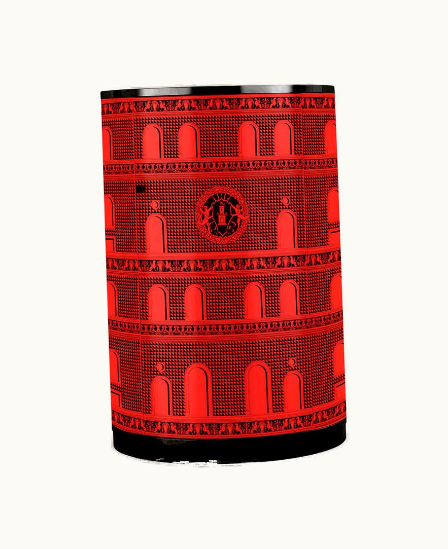 Fornasetti Fornasetti Tall Console Facciata Quattrocentesca In Red / Black