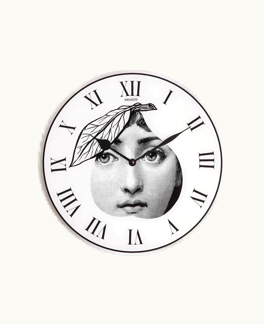 Fornasetti Fornasetti Clock Tema E Variazioni N. 24 In White / Black
