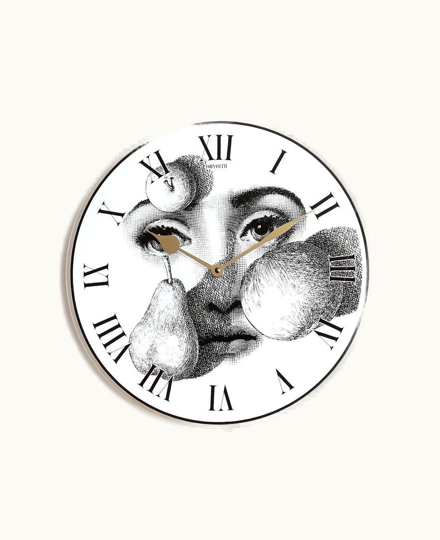 Fornasetti Fornasetti Clock Tema E Variazioni N. 218 In White / Black