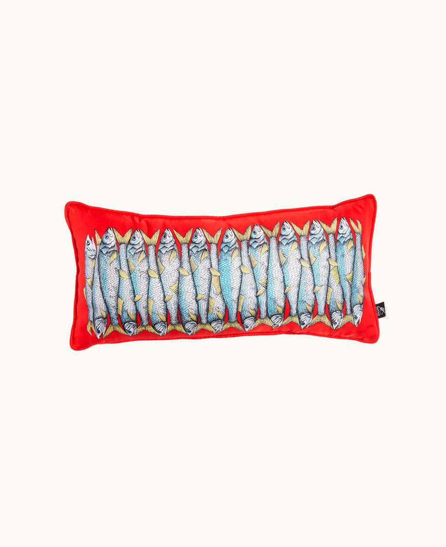 Fornasetti Fornasetti Cushion Sardine In Multicolour PILLRSA001FOR21MUL