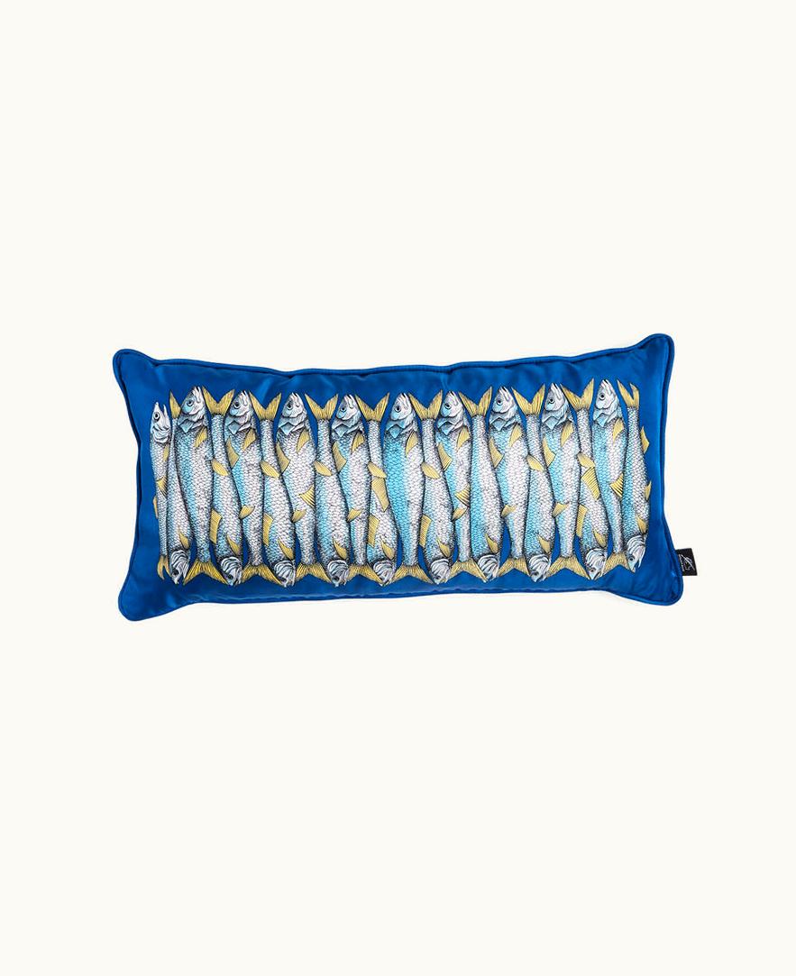 Fornasetti Fornasetti Cushion Sardine In Multicolour PILLRSA002FOR21MUL