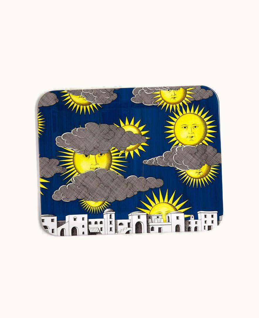 Fornasetti Fornasetti Tray Sole Di Capri In Multicolour