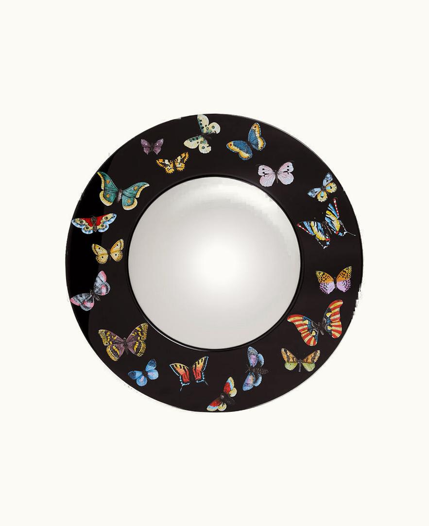 Fornasetti Fornasetti Frame With Convex Mirror Farfalle In Multicolour C39Y410FOR21NER