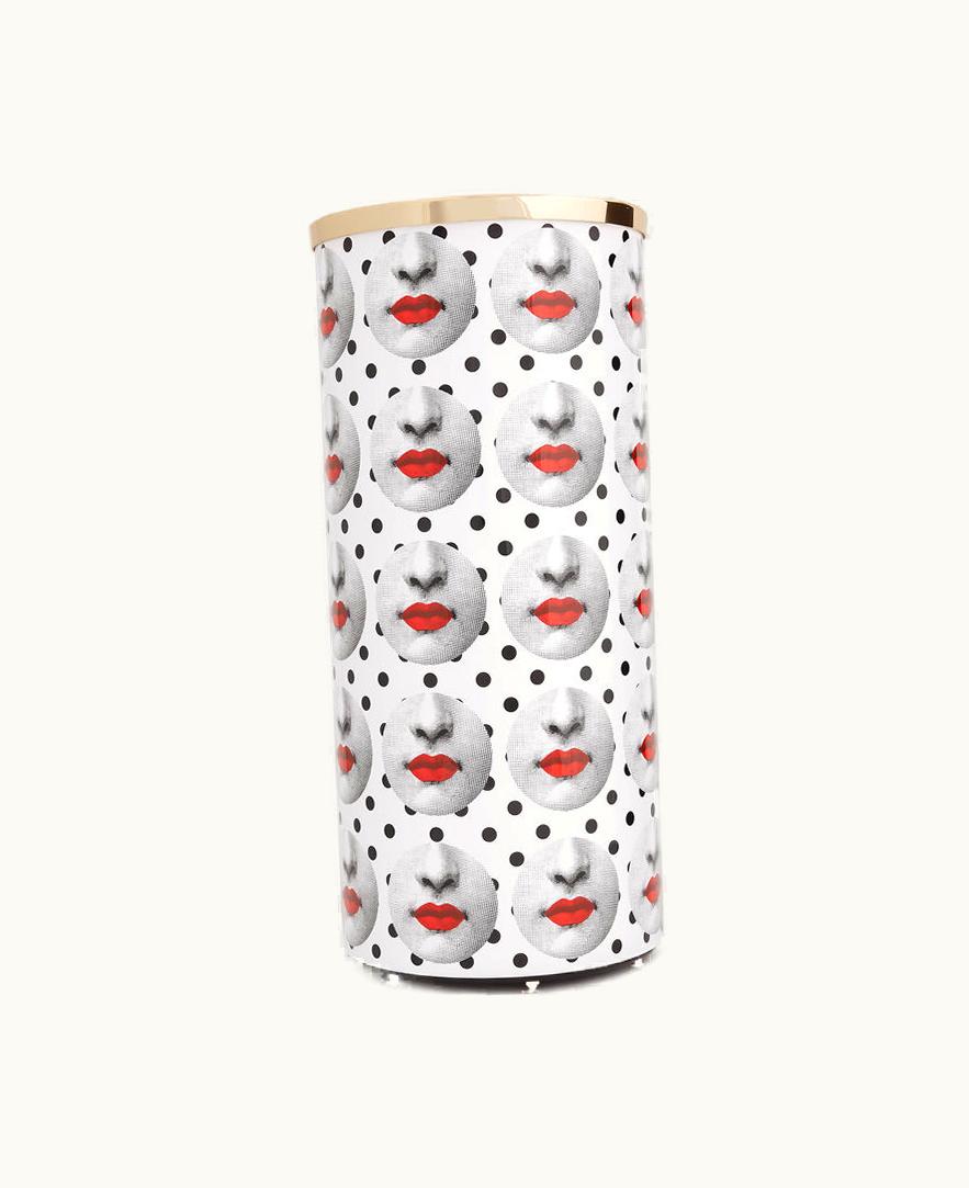 Fornasetti Fornasetti Umbrella Stand Comme Des Fornà In White / Black / Red
