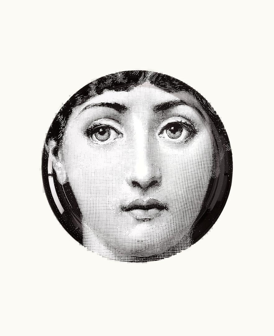 Fornasetti Fornasetti Tray Tema E Variazioni N.1 In White / Black C32X022FOR21BIA