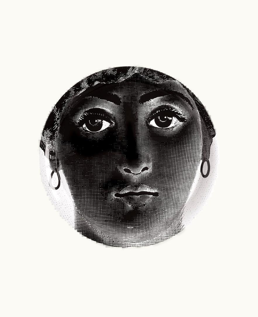 Fornasetti Fornasetti Tray Tema E Variazioni N.36 In White / Black