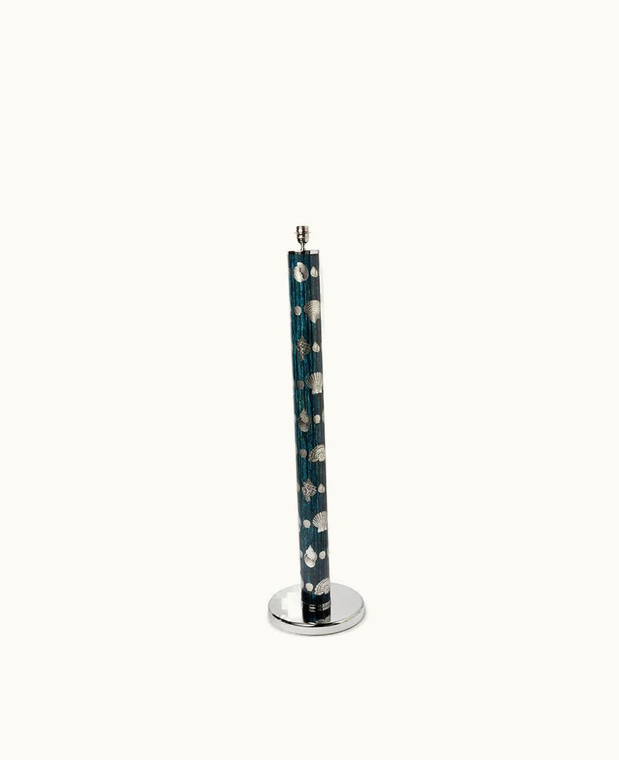 Fornasetti Fornasetti Floor Lamp Giro Di Conchiglie In Silver / Blue