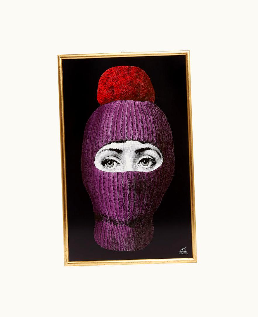 Fornasetti Fornasetti Panel Lux Gstaad In Purple / Red / Black