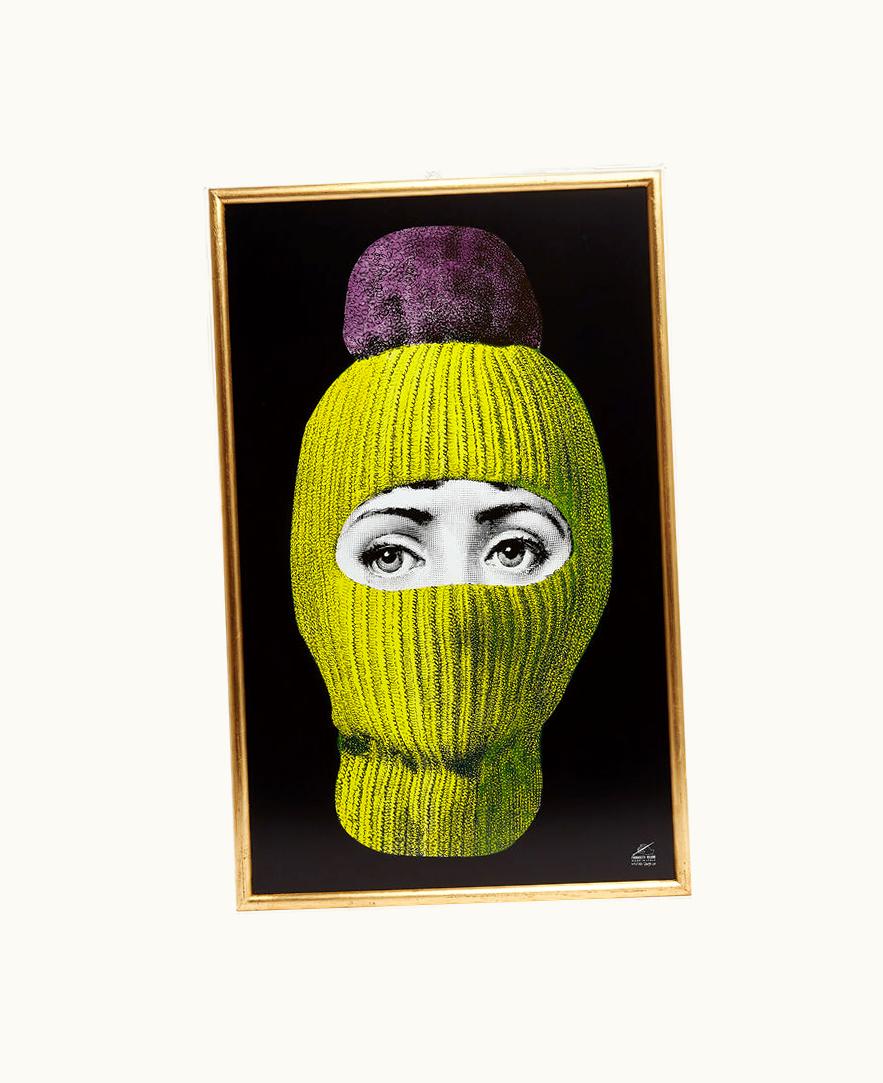 Fornasetti Fornasetti Panel Lux Gstaad In Yellow / Purple / Black