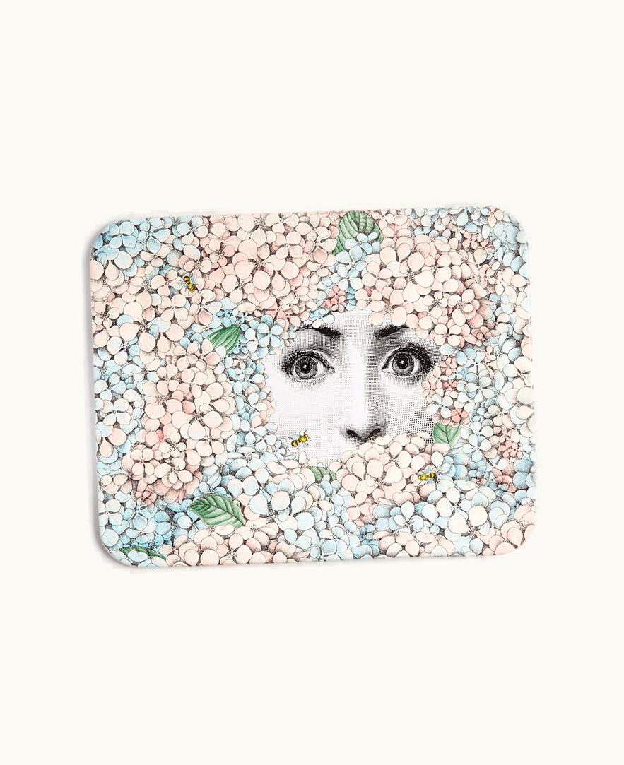 Fornasetti Fornasetti Tray Ortensia In Multicolour C24Y009FOR21MUL