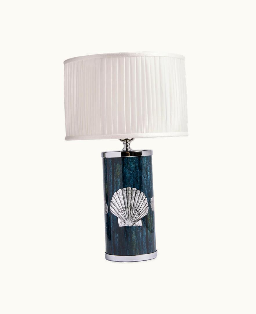 Fornasetti Fornasetti Cylindrical Lampshade In Pleated Fabric In White PAR020FOR23BIA
